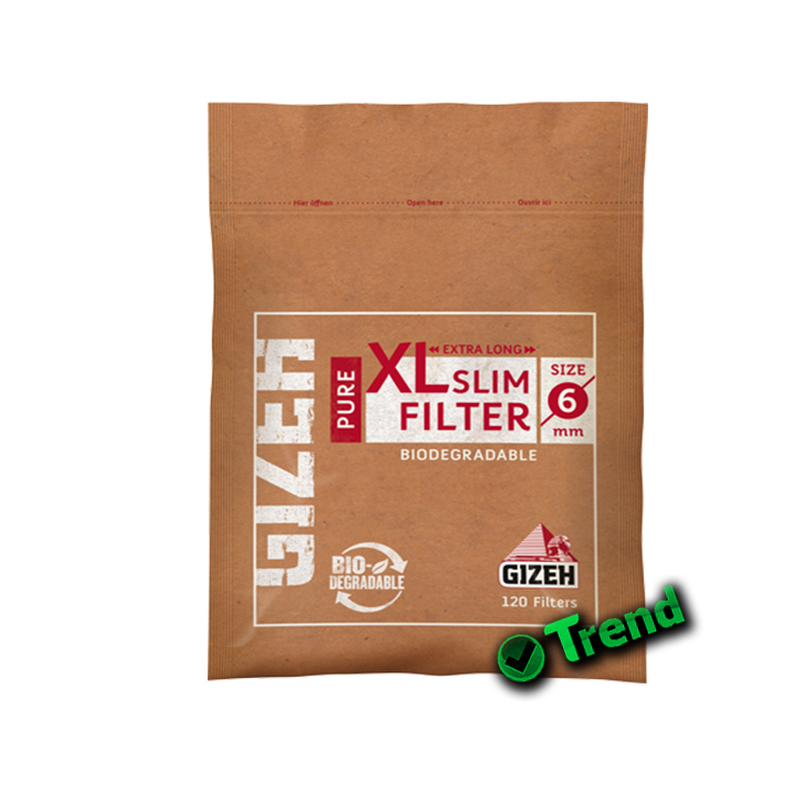 Filtri Gizeh Slim 6mm 120+30 In Busta 10 Bustine Da 150 Filtrini